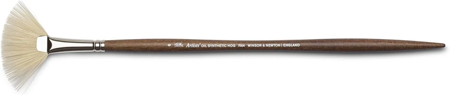Winsor & Newton Artists' Oil Synthetic Brush, Fan #6