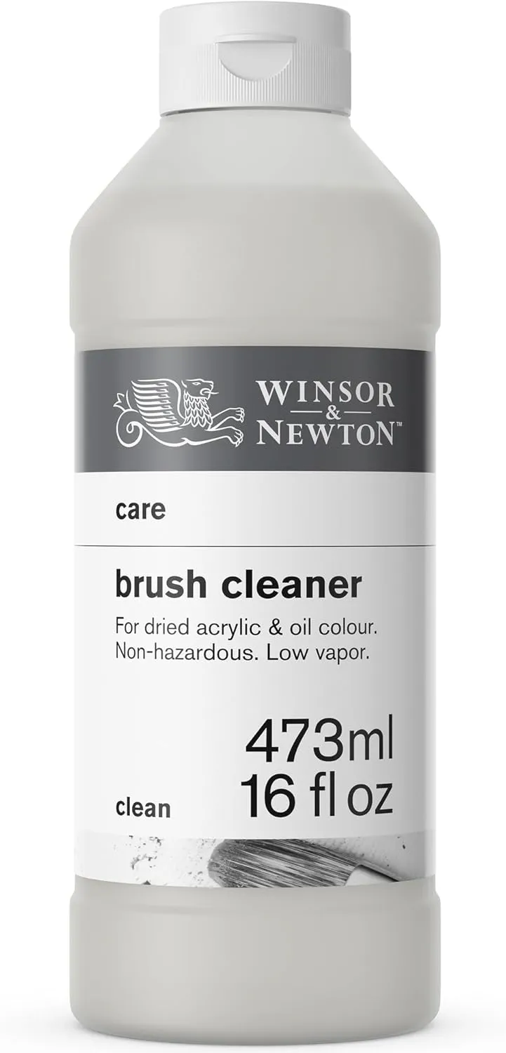 Winsor & Newton Brush Cleaner & Restorer, 16.0-oz Bottle