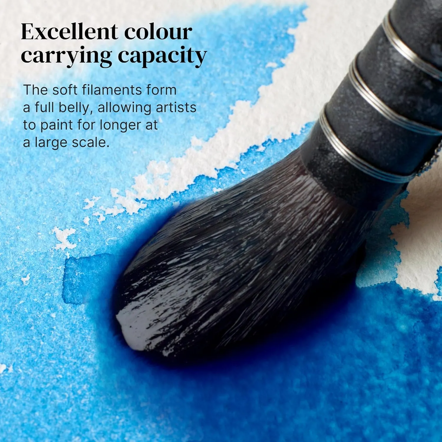 Winsor & Newton Professional Watercolour Synthetic Squirrel Quill Brush, Size 1