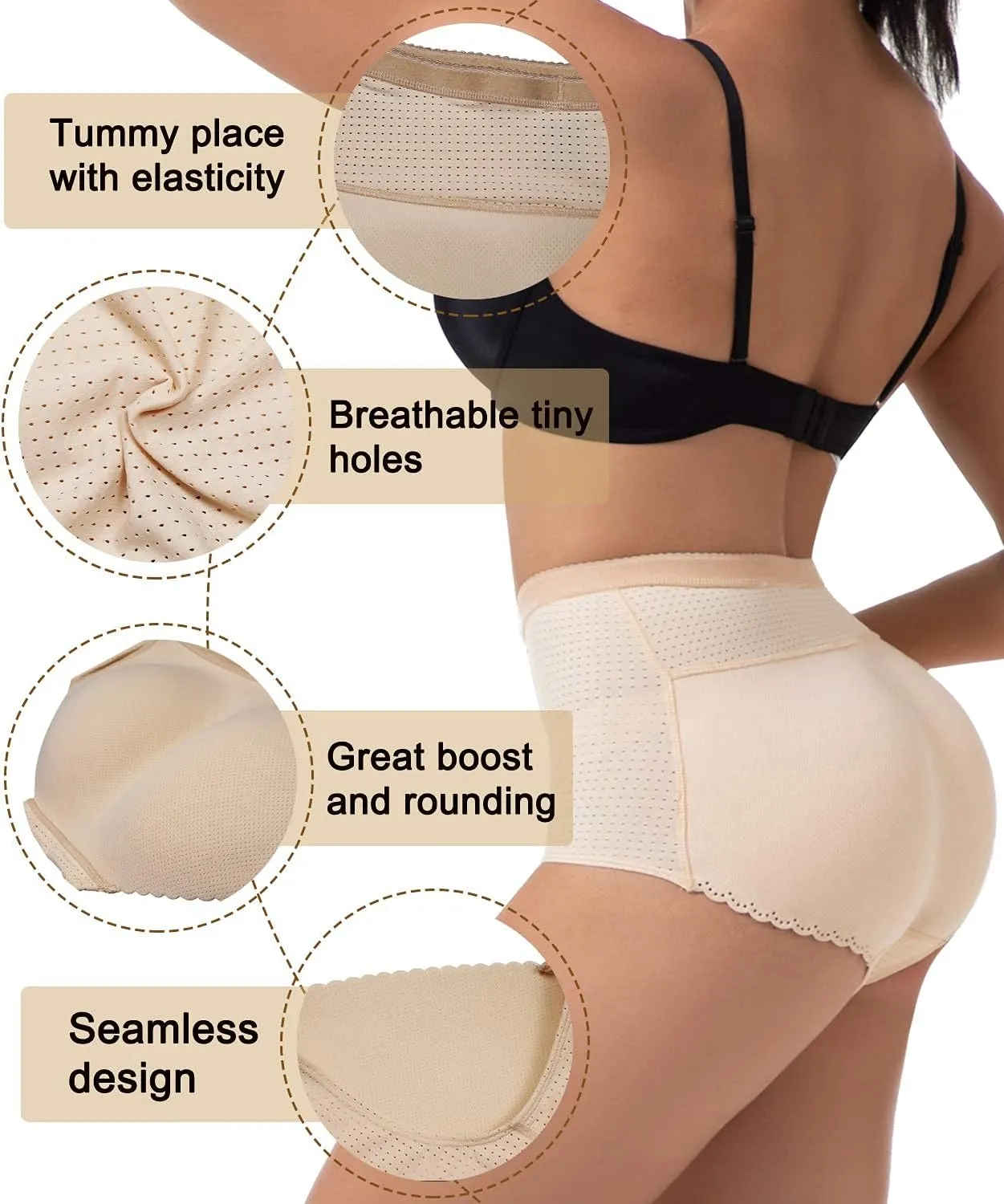 Women Butt Lifter Padded Control Panties Hip Enhancer Underwear Body Shape