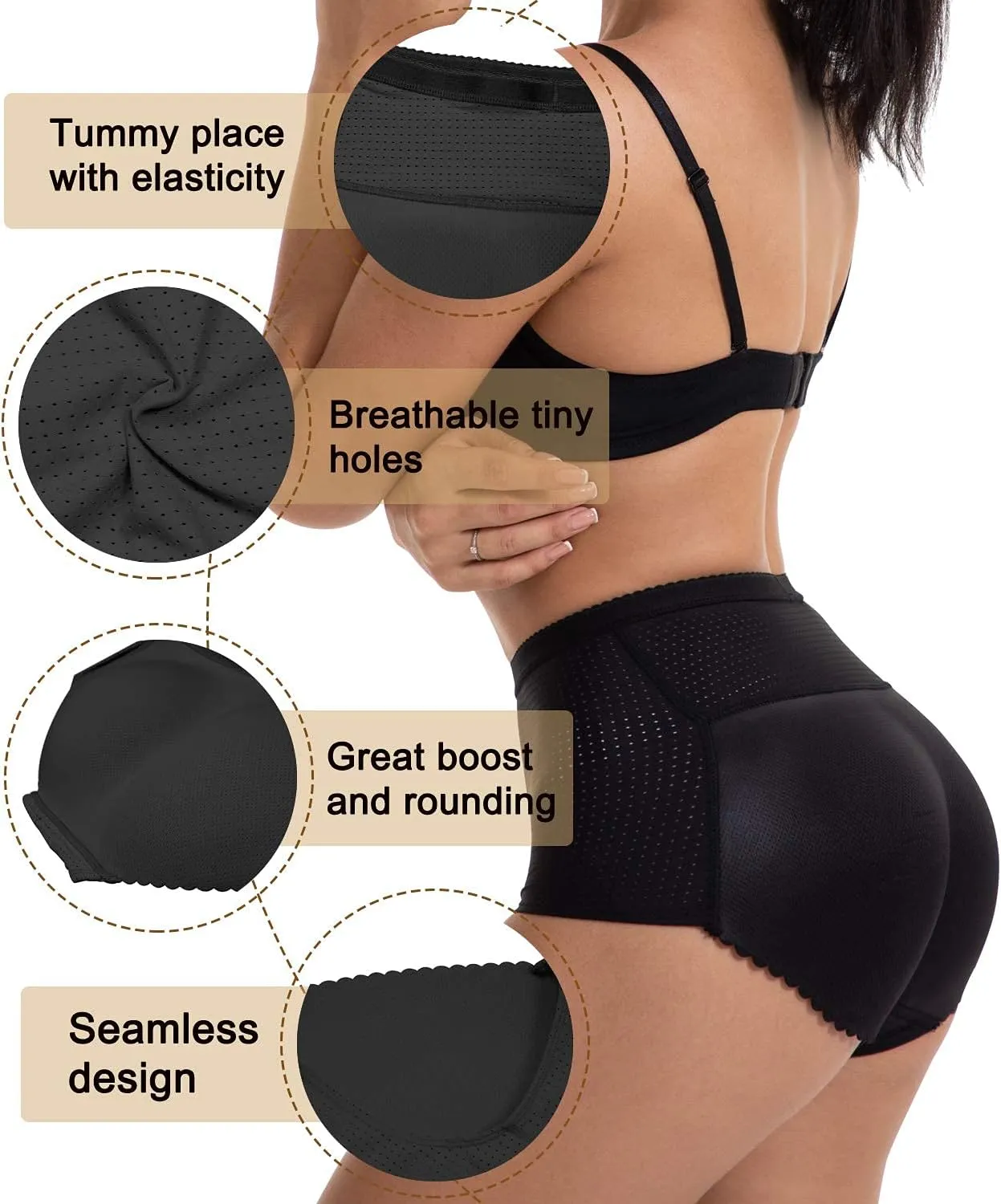 Women Butt Lifter Padded Control Panties Hip Enhancer Underwear Body Shape