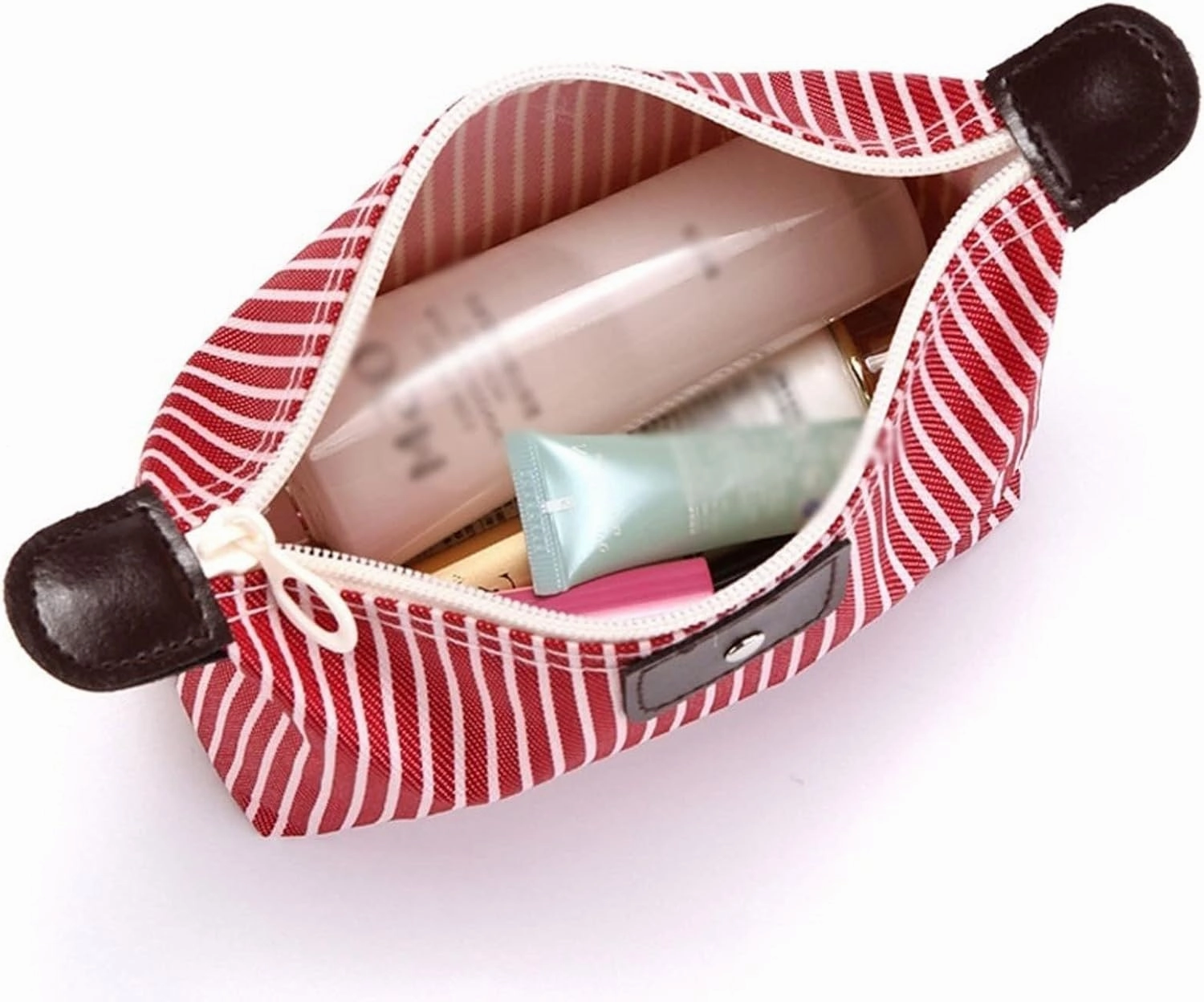 Women's Makeup Travel Organizer Classic Cosmetic Case Cosmetic Case Wash Bag (Black)