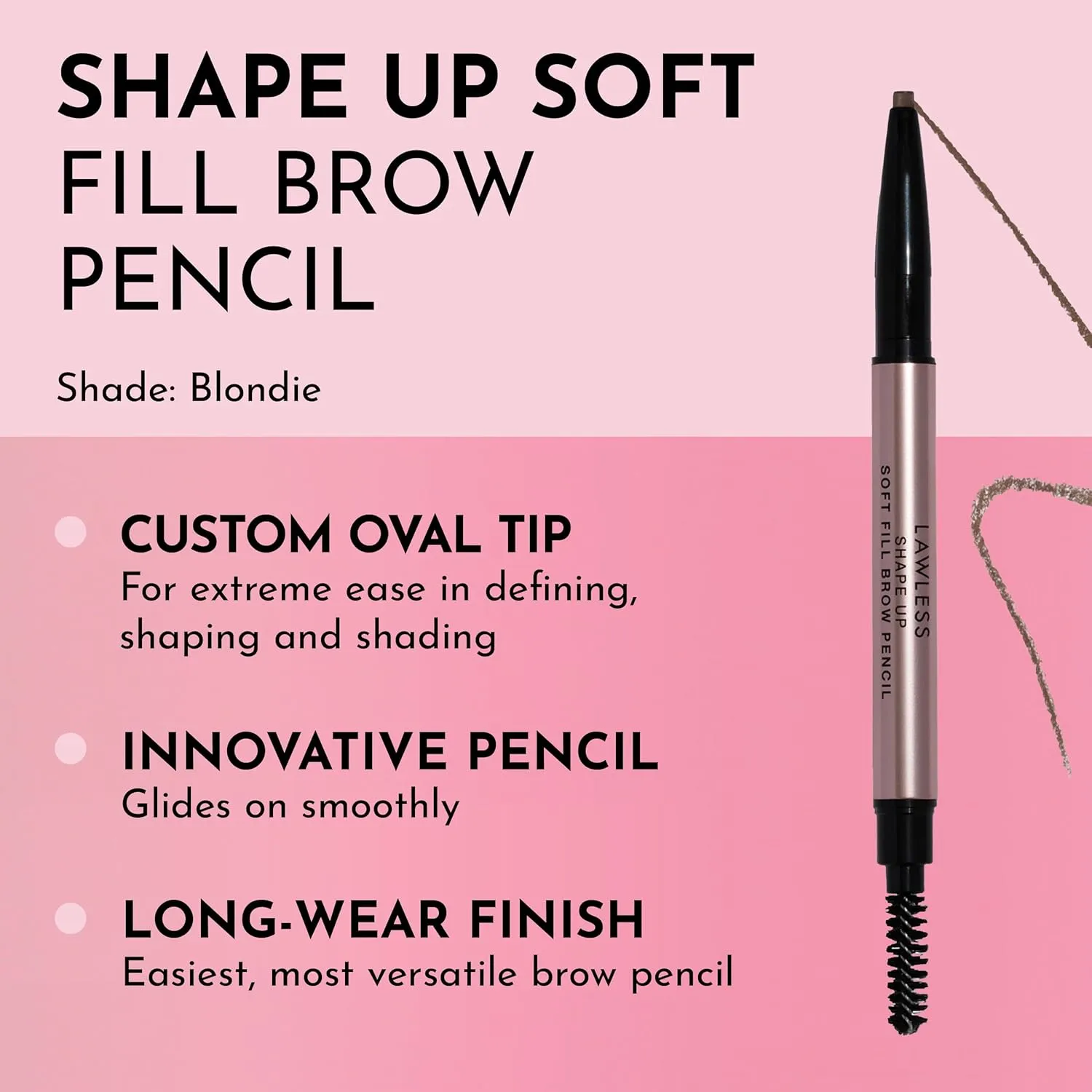 Women's Shape Up Soft Fill Brow Pencil, Blondie, Tan, 0.005 Ounce