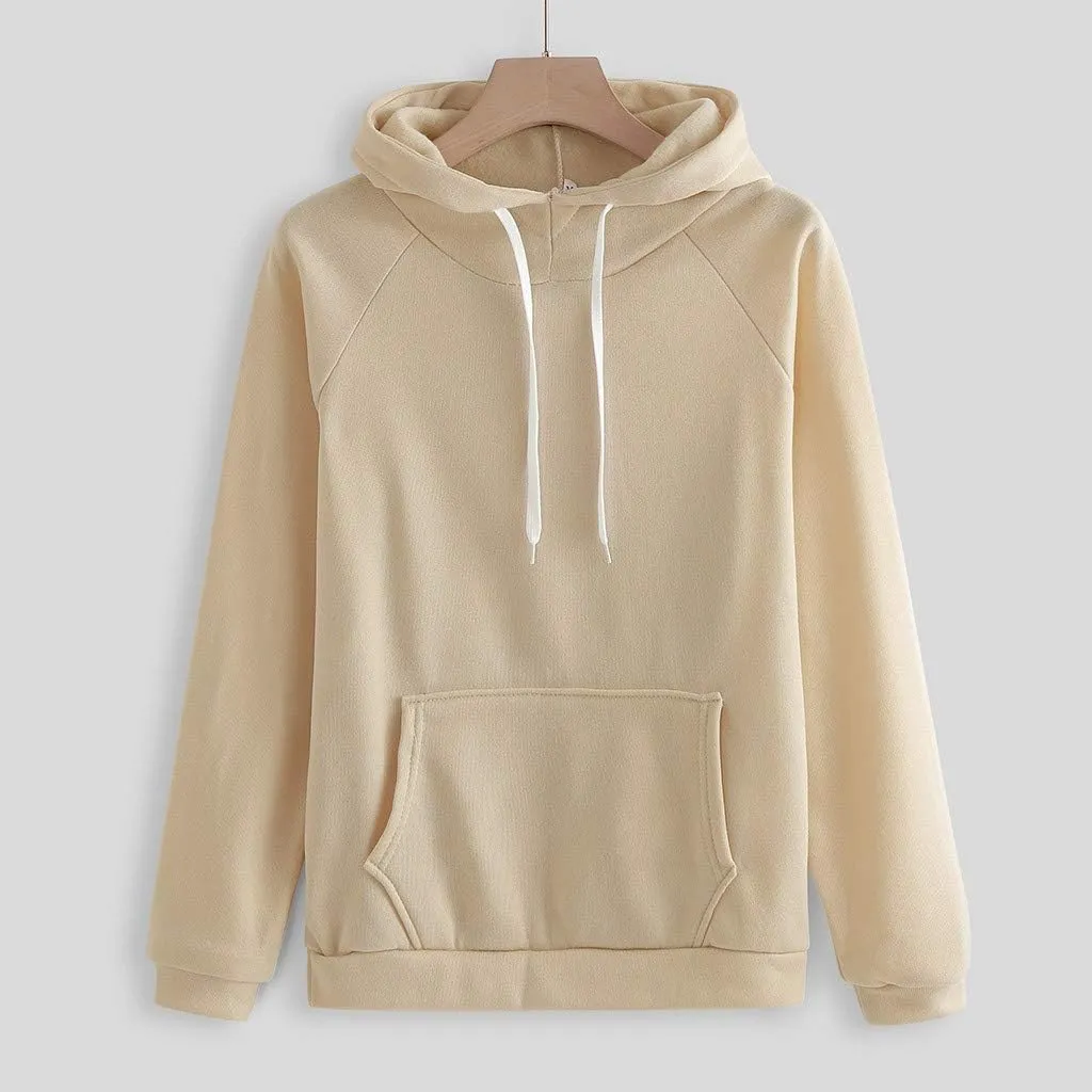 Womens Solid Tracksuit 2 Piece Outfits Casual Hoodie Baggy Sweatpants Sweatshirt and Pant Sets Fall Fashion