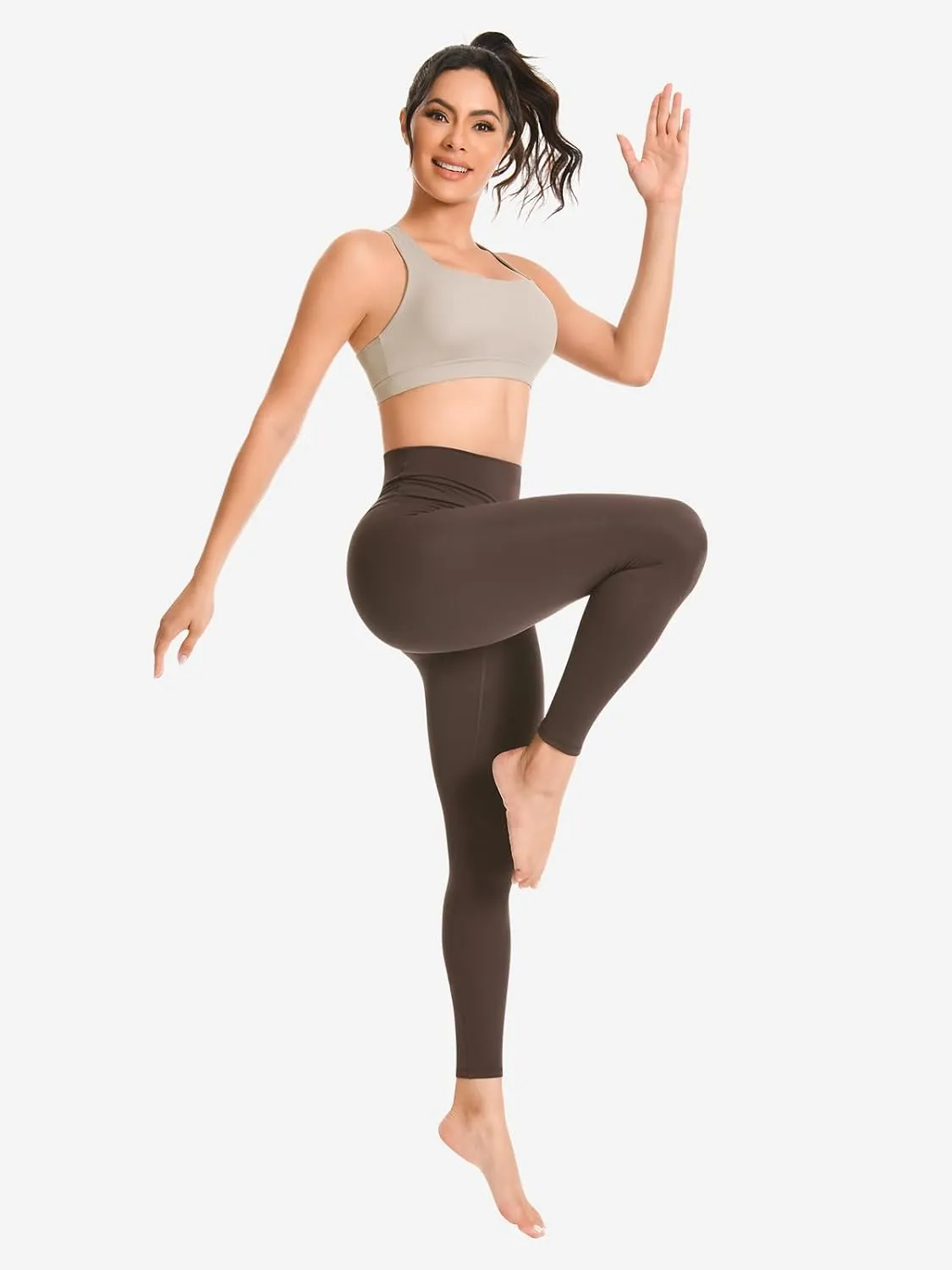 Workout Sets for Women High Waisted Leggings with Cross Back Sports Bra 2 Piece Yoga Outfits Gym Clothes Sets