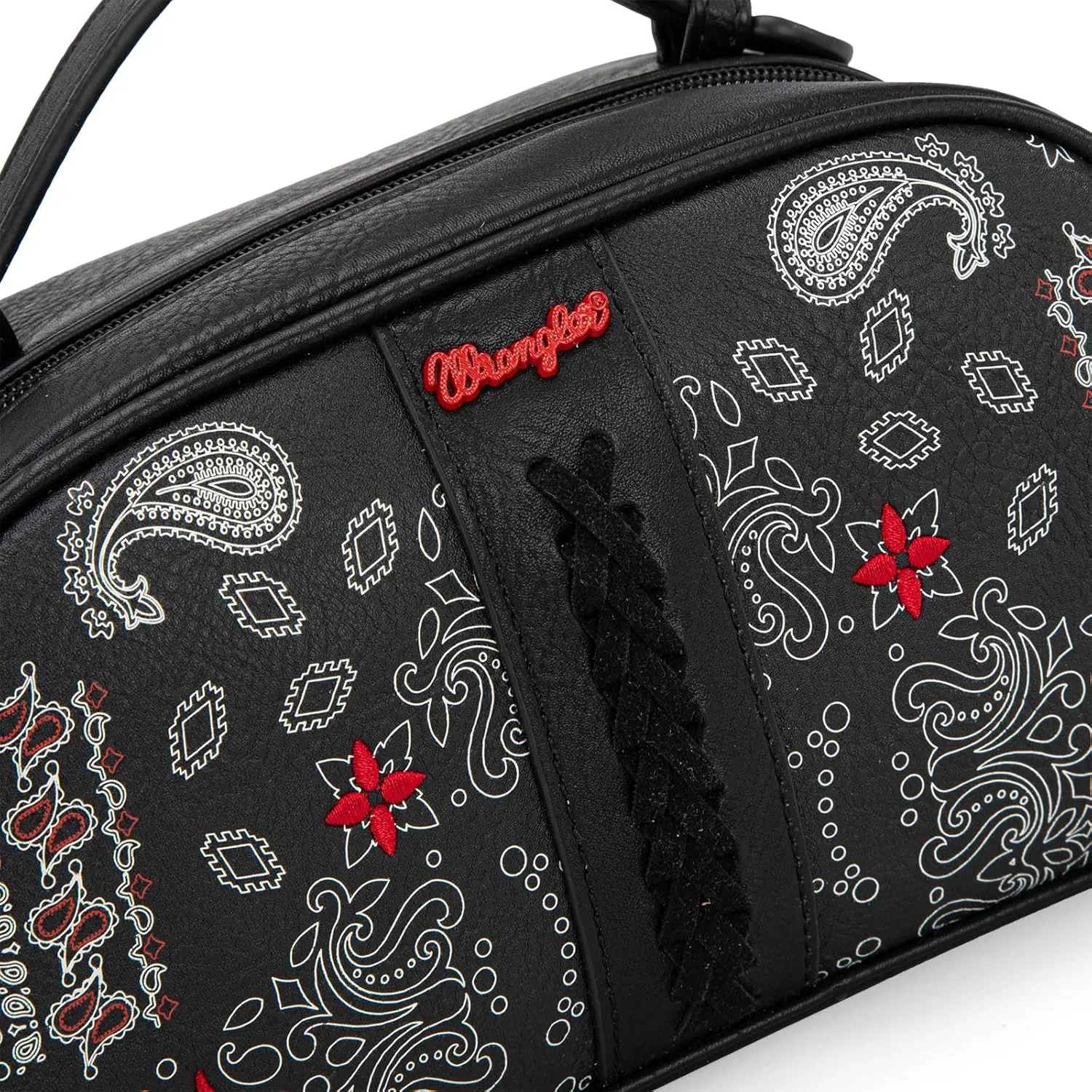 Wrangler Makeup Pouch Bag Mini Western Toiletry Purse Cosmetic Organizer Paisley Travel Pouch for Women
