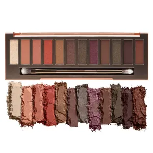 Xaena Highly Pigmented 12 Color Eyeshadow Palette, Matte Shimmer Metallic, Long Lasting, Waterproof, Vegan/Cruelty-Free, Perfect for Travel (Grapefruit)