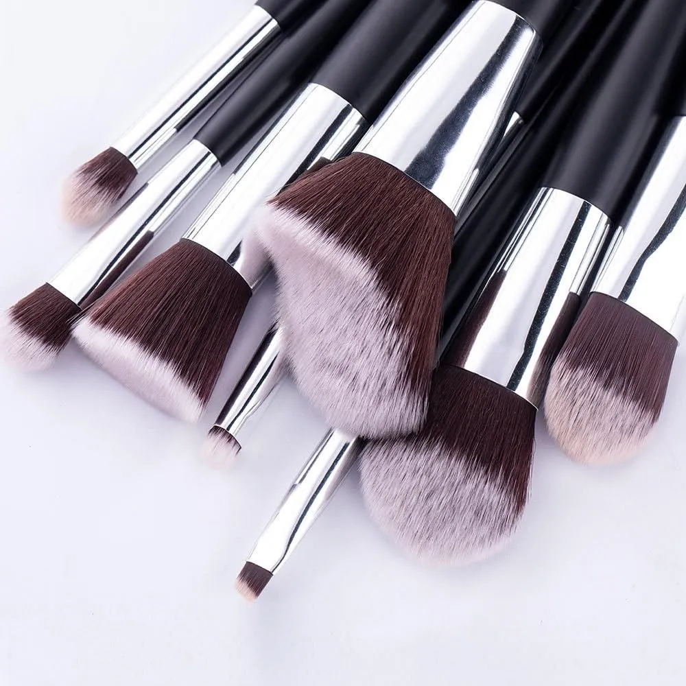 XMJKCHA 10PCS Wave Type Makeup Brush Set, Powder Powder Blusher Eye Shadow Brush, Multi-function Makeup Tools(10 sets of brushes)