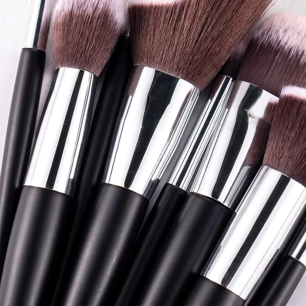XMJKCHA 10PCS Wave Type Makeup Brush Set, Powder Powder Blusher Eye Shadow Brush, Multi-function Makeup Tools(10 sets of brushes)