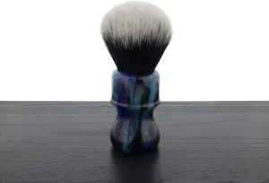 Yaqi Mysterious Space Tuxedo Synthetic Shaving Brush - Fan Knot