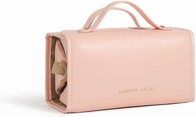YDR Travel Makeup Bag,Capacity Cosmetic Travel Bag for Women Portable Pouch Makeup Organizer Bag with Divider and Handle Makeup Case Toiletry Bag