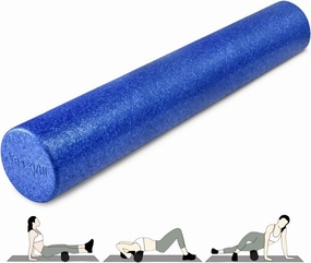 Yes4All High-Density Round Back Roller Foam, Exercise Foam Roller for Yoga, Pilates & Stretching - 12, 18, 24, 36 inch