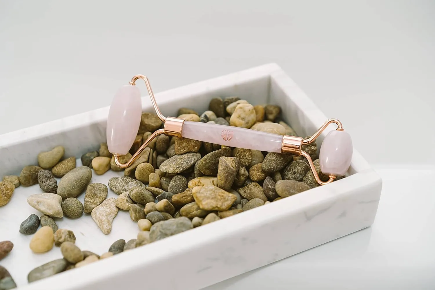 YIBU Beauty Rose Quartz Face Roller for Muscle Tightening, Eyes Wrinkles relaxing alternative to Jade Roller