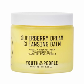 Youth To The People Superberry Dream Cleansing Balm (3.4 fl oz), Antioxidant-Rich Face Cleanser, Gentle Makeup Remover, Softens   Hydrates Skin, PEG-free, Paraben-free, Vegan