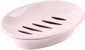 Zerodeko Round Soap Travel Case Round Soap Dish Heart Shaped Soap Dish Soap Dish Drainer Holder Soap Box Soap Dish Pink European Style Soap Dish