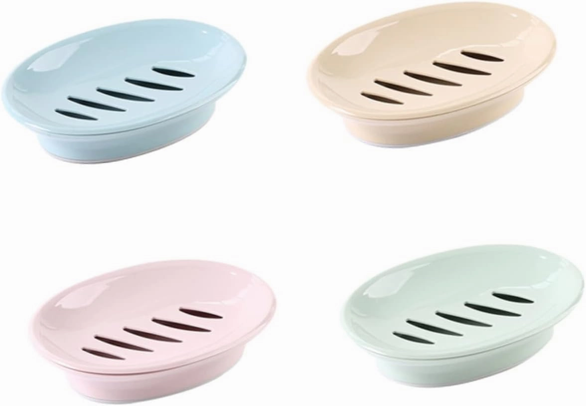 Zerodeko Round Soap Travel Case Round Soap Dish Heart Shaped Soap Dish Soap Dish Drainer Holder Soap Box Soap Dish Pink European Style Soap Dish