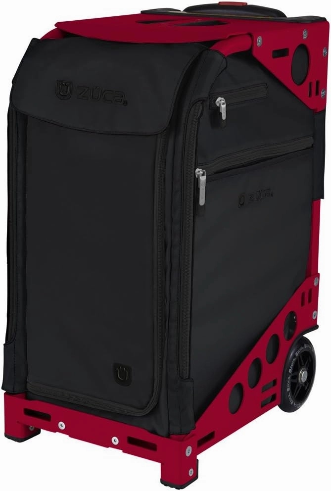 ZUCA Travel Cases for Artists and Professionals - Makeup Case with 5 Vinyl Utility Pouches, Travel Cover, 41" Telescoping Handle, Rolling Wheels & Sturdy Aluminum Frame for Makeup Artists and Creative